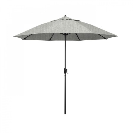 California Umbrella 9' Bronze Aluminum Market Patio Umbrella, Sunbrella Granite 194061336946